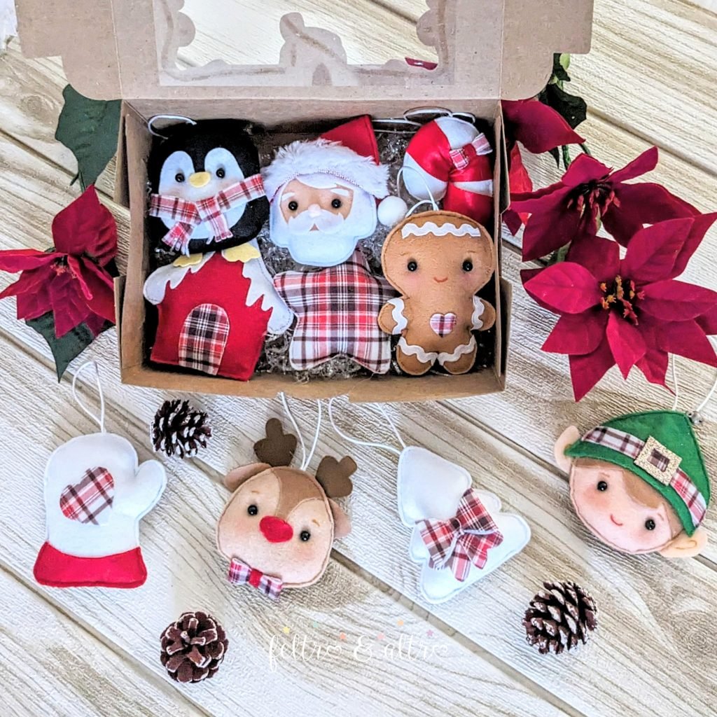 Christmas box 2023 5 Addobbi Natale handmade
