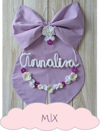 Fiocchi nascita fatti a mano e regali nascita personalizzati 4 Fiocchi Mix