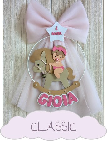 Fiocchi nascita fatti a mano e regali nascita personalizzati 3 Fiocchi classic