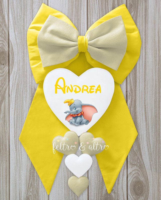 Fiocco nascita maschio disney