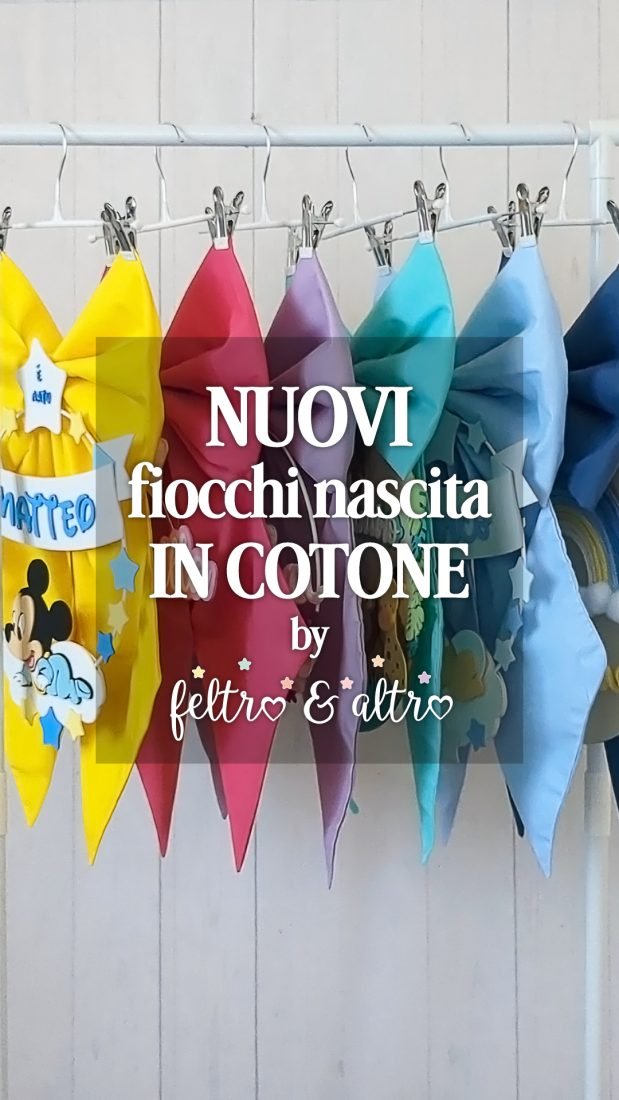 cover nuovi fiocchi nascita cotone